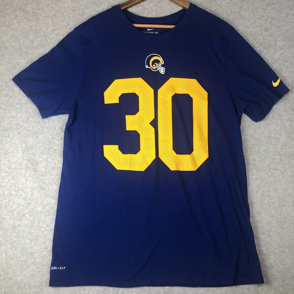 Nike Los Angeles Rams JERSEY T SHIRT Mens XL Todd Gurley II NFL Football - Picture 1 of 11